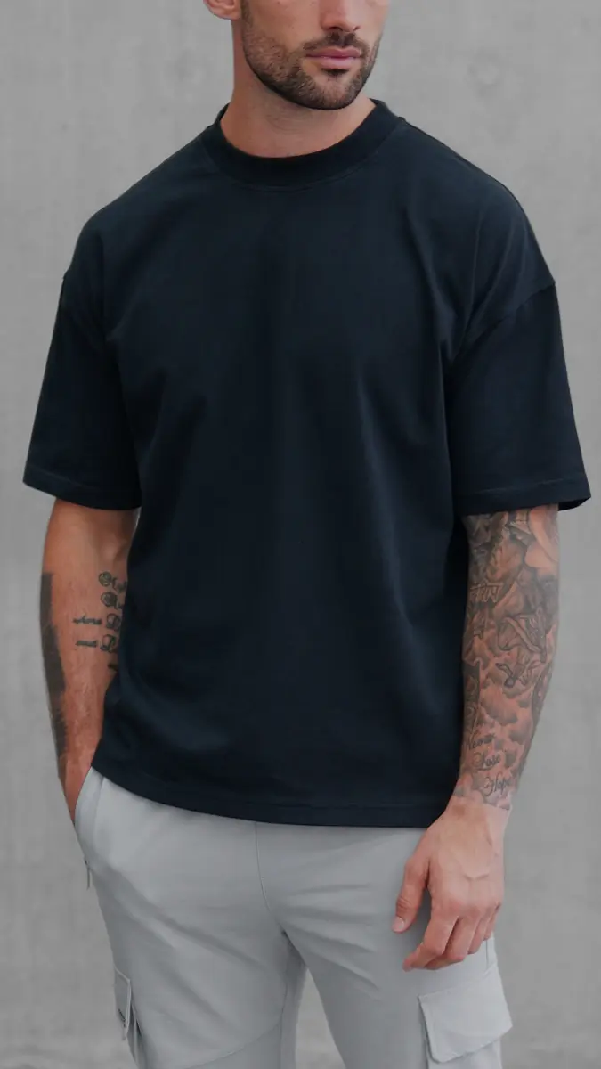 Sustainable Organic Cotton Short Sleeve T-Shirt - Black